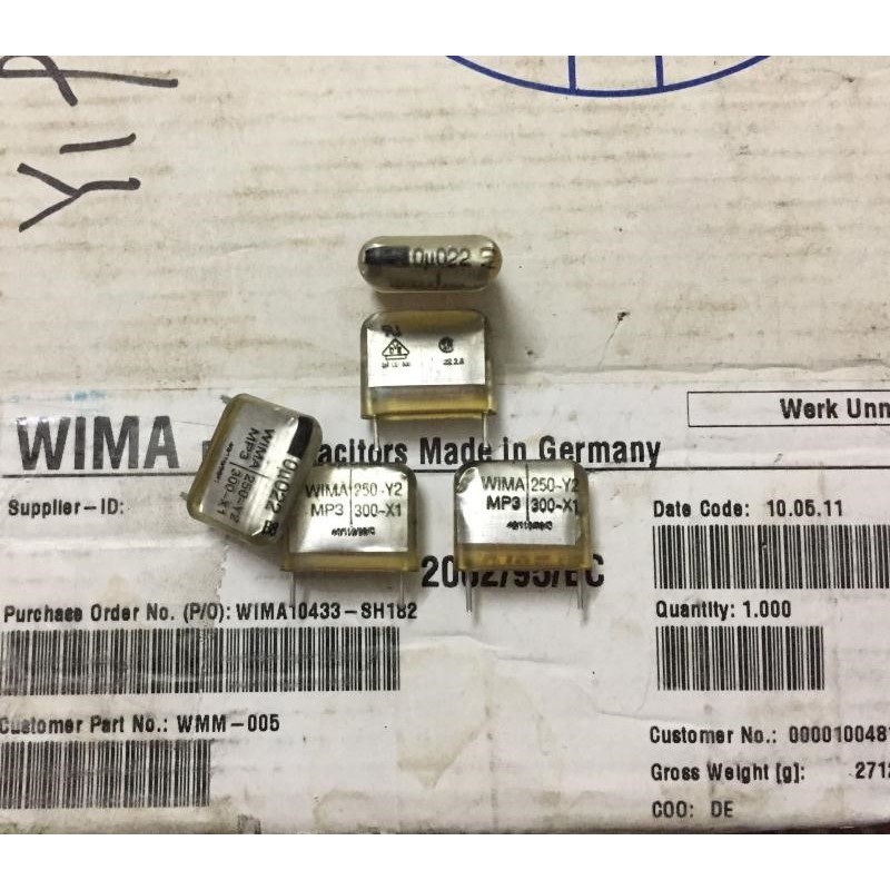 WIMA威马MP3-Y20.022uF223250