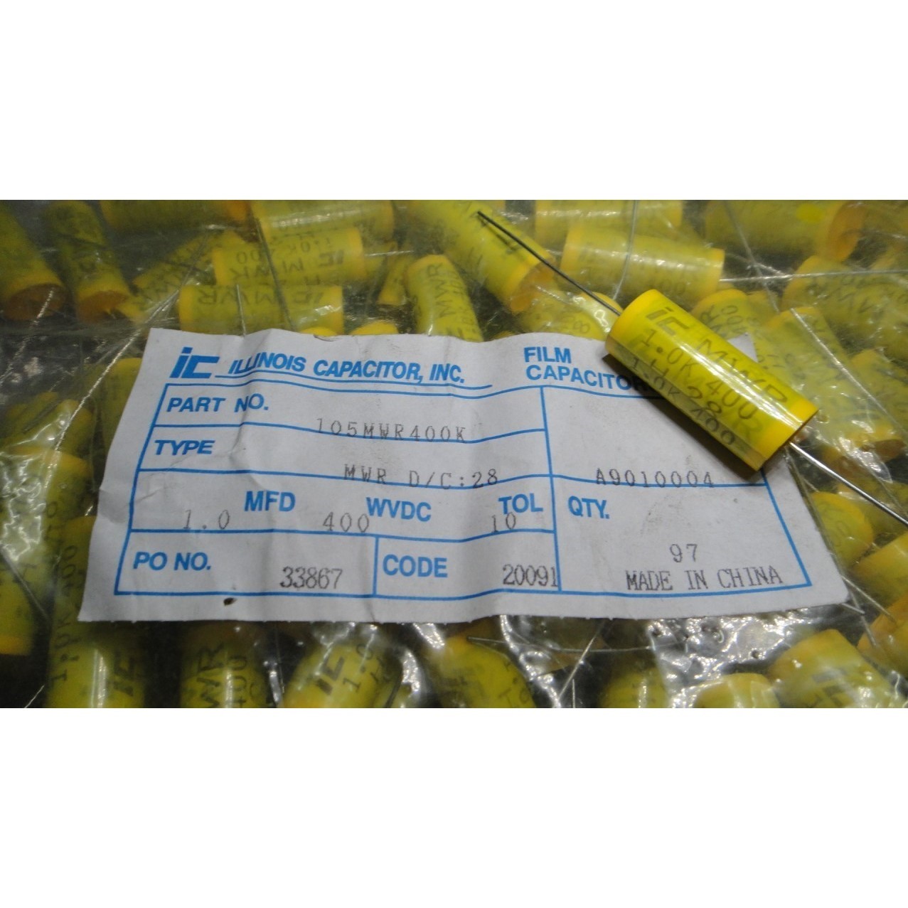 icMWR1.0uf/400v1uf1u0f105