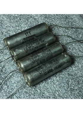 美国ITT GUDEMAN 1UF 100V 发烧轴向胆机耦合油浸无极电容