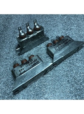 古董美国TOBE CP67B4EG 2× 0.01UF1000V 铜壳胆机耦合油浸电容