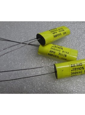 美国AM RAD 0.22uf/360vAC 220nf 224全新薄膜电容