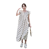 du家授权【SE】法式波点泡泡袖气质连衣裙2025夏新款设计师品牌，女装连衣裙，浙宝125