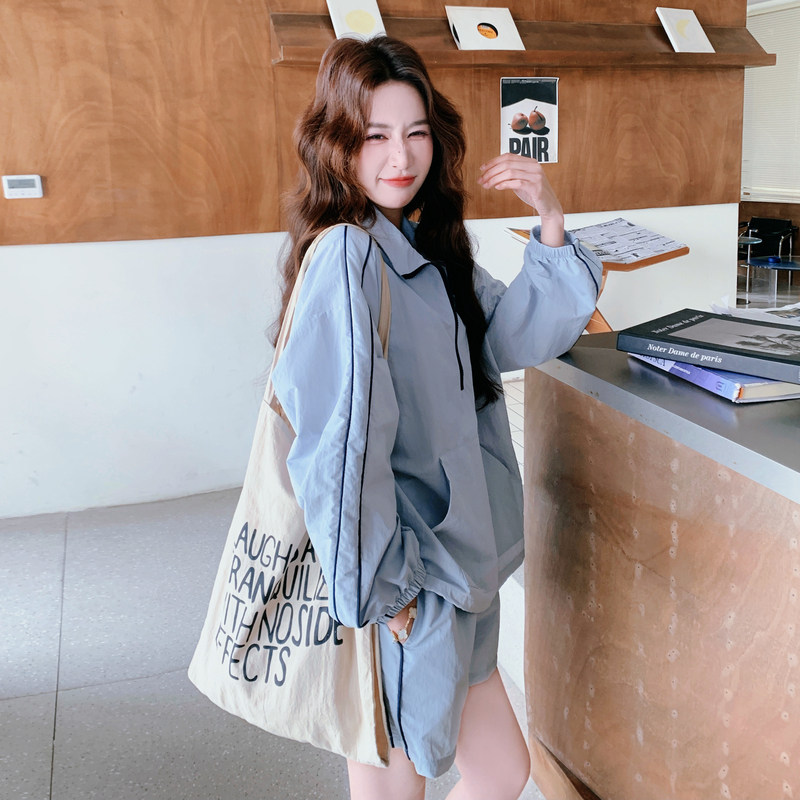 新款现货！减龄气质感防晒两件套套装2D003-2610-P145控238，女装防晒衣，浙宝125