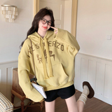 【新款】现货连帽抽绳印花卫衣外套2D003-2603-P135控218，女装卫衣/绒衫，浙宝125