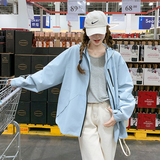 【新款】现货！韩系连帽冲锋衣短外套A06-P145-控218，女装短外套，浙宝125