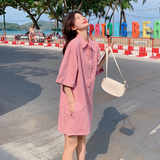 新款主推！粉色小个子工装气质女神范通勤连体裤9808-P105-控158，女装连体裤，浙宝125