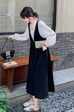 【数据好】现货！主推！新款法式假两件连衣裙9876-P125-控188，女装连衣裙，浙宝125