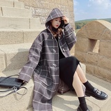 【新款】数据好！格子小香风毛呢外套9069-P185-控268，女装毛呢外套，浙宝125