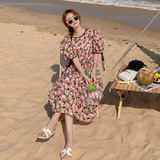 现货主推！2022夏季海边度假拍照ins超火沙滩连衣裙L62-P90-控138，女装连衣裙，浙宝125