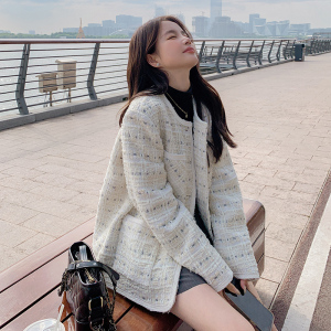 法式小香风外套女春季2025年新款气质高级感精致富家千金短款上衣图片