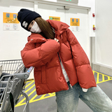 新款！已出货！安可拉红连帽羽绒棉服外套9895-P165-控248，女装棉衣/棉服，浙宝125