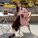 数据！现货菱格撞色灯芯绒PU皮衣外套9099-P185-控268，女装棉衣/棉服，浙宝125