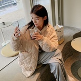 大货已出！跑量款韩版学院风灯芯绒夹克棉服外套9068-P125-控178，女装棉衣/棉服，浙宝125