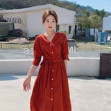 现货主推款！2022夏季新款法式初恋长裙连衣裙9016-P90控138，女装连衣裙，浙宝125