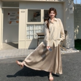 防晒衬衫吊带连衣裙套装女2025夏季新款温柔风绝美气质长裙两件套，女装套装/套裙，浙宝125