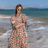 现货主推！2022夏季海边度假拍照ins超火沙滩连衣裙L62-P90-控138，女装连衣裙，浙宝125