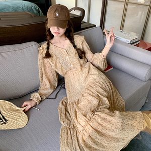 已出现货！2024法式复古碎花连衣裙9603-P115-控168,女装连衣裙,浙宝125