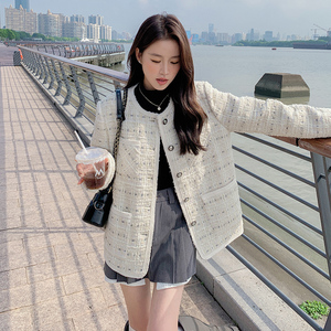 法式小香风外套女春季2025年新款气质高级感精致富家千金短款上衣图片