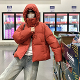新款！已出货！红连帽羽绒棉服外套9895-P165-控248，女装棉衣/棉服，浙宝125