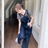 新款！现货减龄背带裤两件套2D003-2608-P165控268，女装套装/套裙，浙宝125