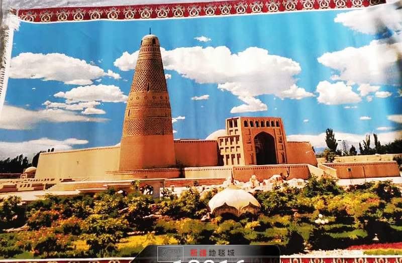 北欧新疆挂毯装饰画吐鲁番城客厅卧室餐厅酒店 壁毯壁挂壁画乡村3