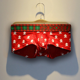 平角裤 男 纯棉透气裤 衩青年男生个性 2条潮牌男士 潮流四角短裤 内裤