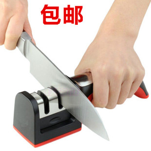 方头手柄磨刀器 双头陶瓷金刚石磨刀石磨刀棒KNIFE SHARPENER家用
