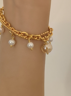 重工手链茗树奇遇玻璃珠原创设计