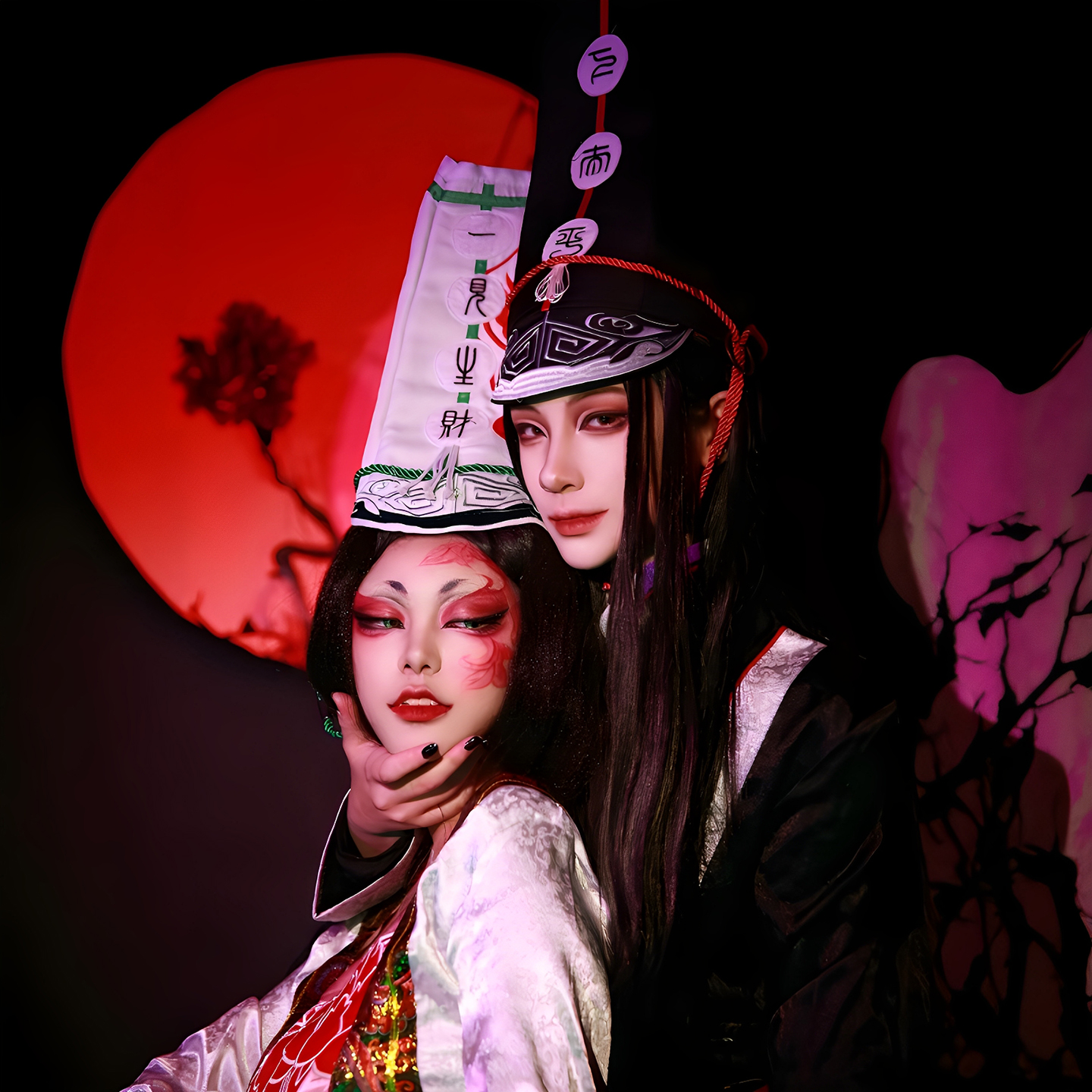 天河动漫常宣灵黑白无常衣服套装