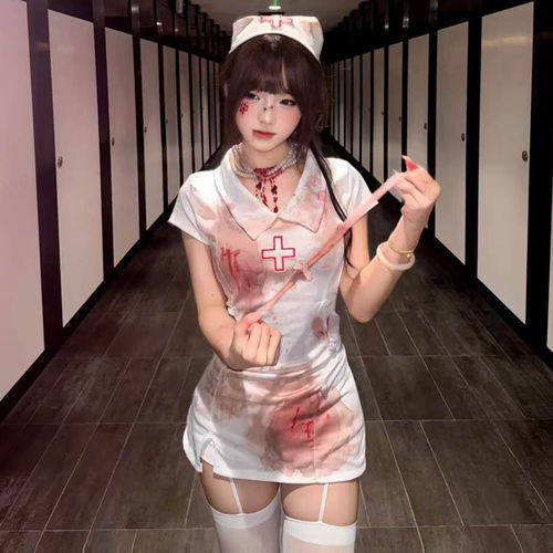 万圣节成人服装女仆装护士服cos装扮衣服搞怪角色扮演大人服饰