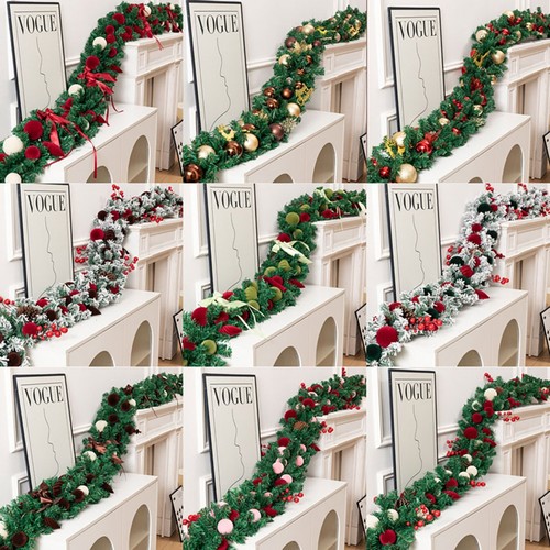 圣诞节装饰品仿真藤条桌面摆件门挂店铺餐桌挂件挂饰场景氛围布置