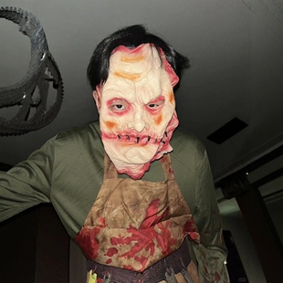 万圣节服装男成人血腥厨师屠夫cosplay套装恐怖衣服装扮吓人鬼屋