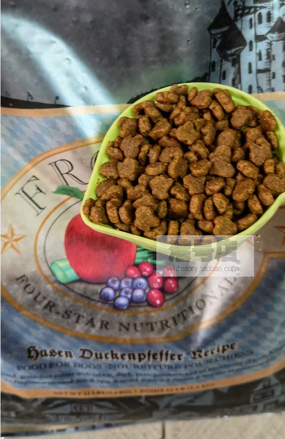 现货香港店fromm福摩无谷兔肉鸭蔬菜全犬小粒狗粮抗敏调肠胃-1磅