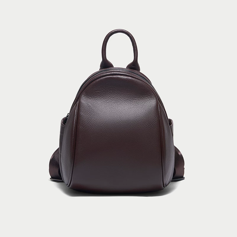 Backpack, shoulder bag, universal capacious small bag, 2022 collection, genuine leather