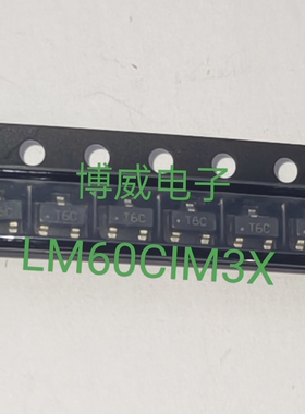 LM60CIM3X LM60CIM3 网版印刷T6C 贴片 SOT23-3 温度感测器  集成