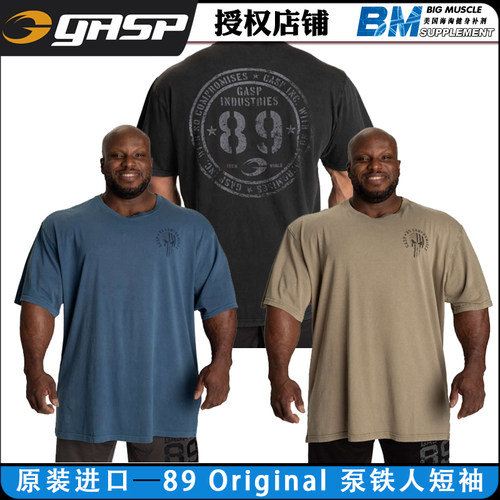 GASP盖世璞89 Original Tee始源泵铁人宽松巨大运动短袖T健身训练