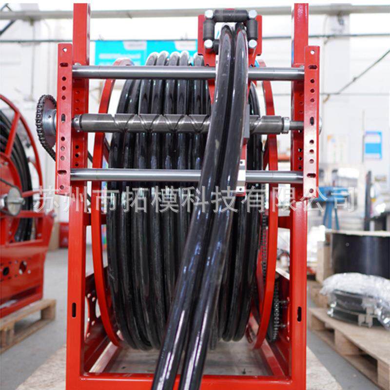 机工厂供应大型软卷盘多规管空气JSN电驱动双管格工具液压卷盘