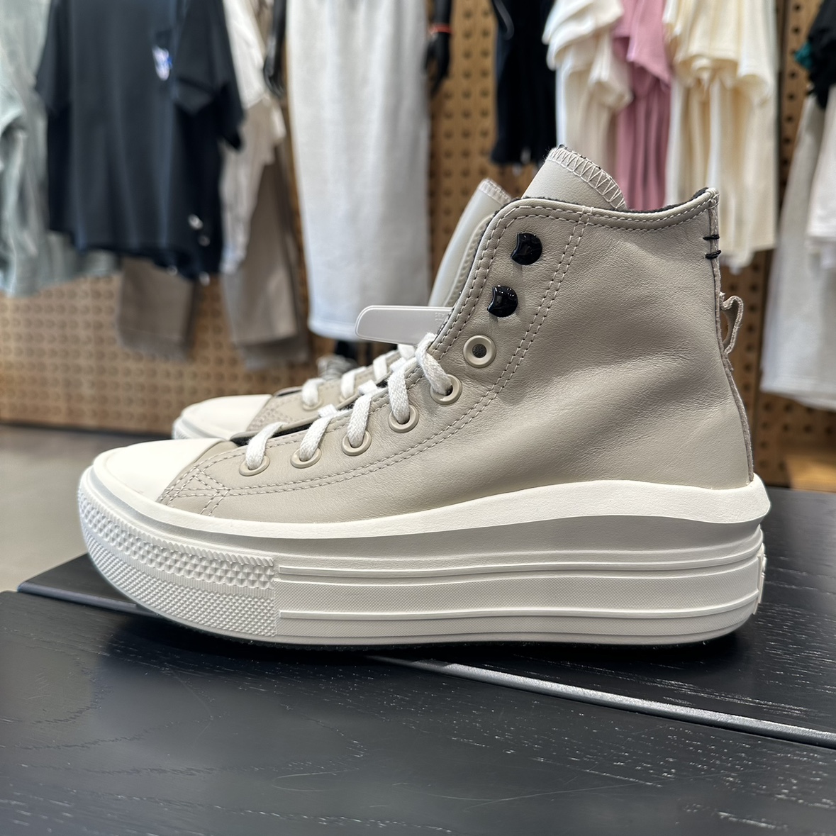 Converse匡威all star牛皮加绒增高云朵鞋高帮男鞋女鞋保暖A07942