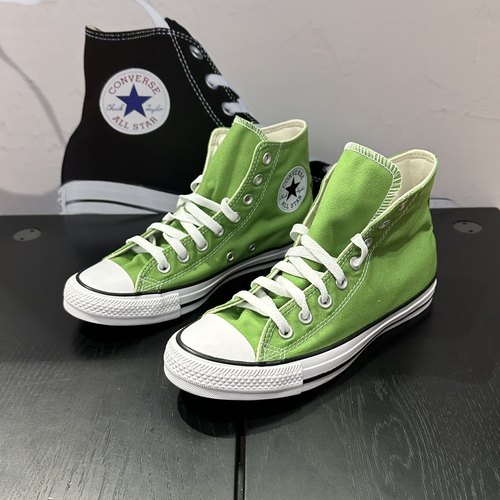 匡威allstar苹果绿帆布鞋