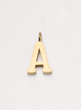 diy镜面字母耳饰单吊坠厂家直销