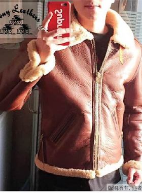 美国空军 b6皮毛一体重磅皮衣咔叽MOCCOY，BUCO, LANGLITZ,VANSON