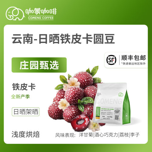 咖蒙甄选咖啡豆铁皮卡日晒小圆豆