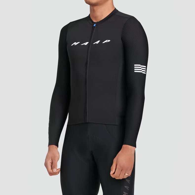 正品MAAP Evade Pro Base LS Jersey 2.0 款长袖竞赛透气骑行服