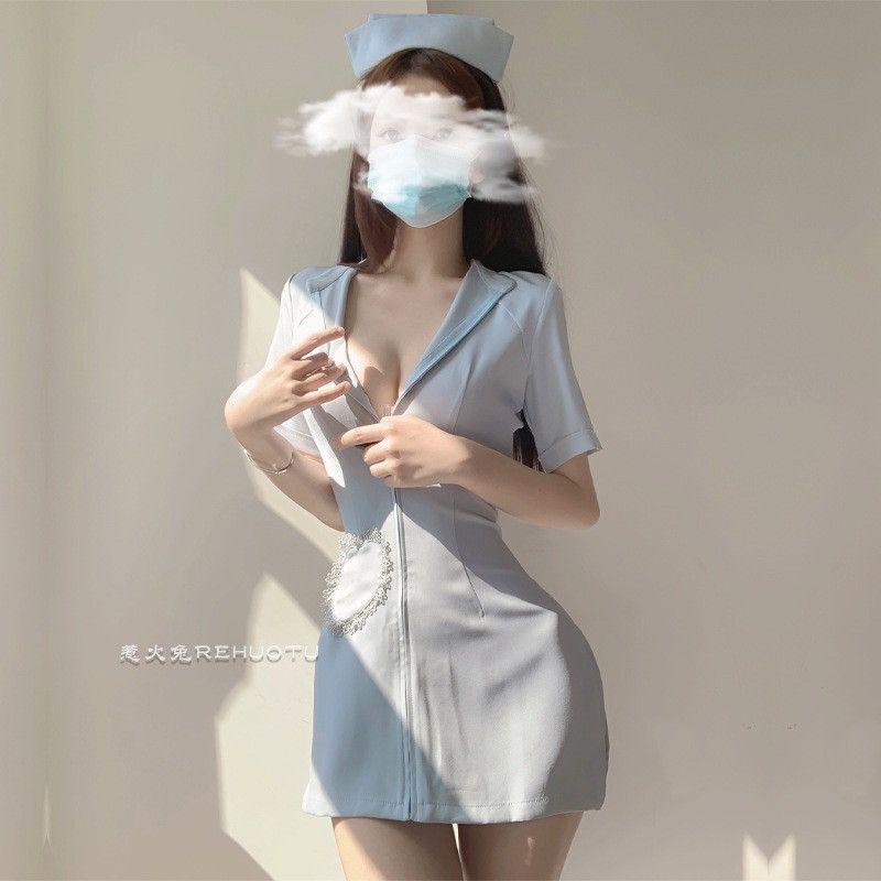 护士cos性感制服套装女纯欲jk角色扮演性感衣服暴露诱惑火辣内衣
