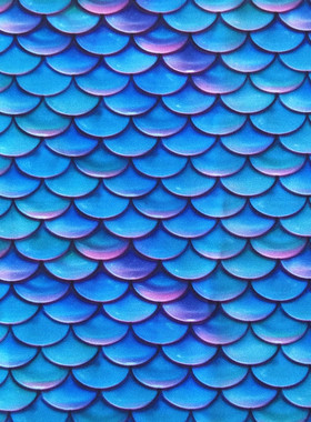 数码印花梦幻鱼鳞 手工包包 抱枕桌布手工diy拼布布艺 涤 帆布