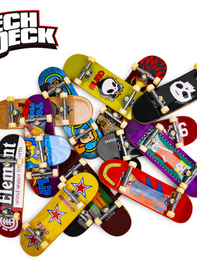 世嘉Tech Deck翻T软pu电镀彩桥索尼克骷颅头鬼手脸专业手指滑板TD