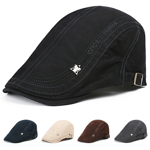 帽子男春夏季鸭舌帽时尚韩版英伦男士夏天贝雷帽遮阳帽休闲前进帽
