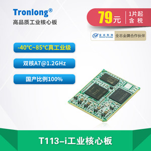 创龙全志T113-i工业核心板全国产1.2GHz双核A7 RISC-V T113-S3