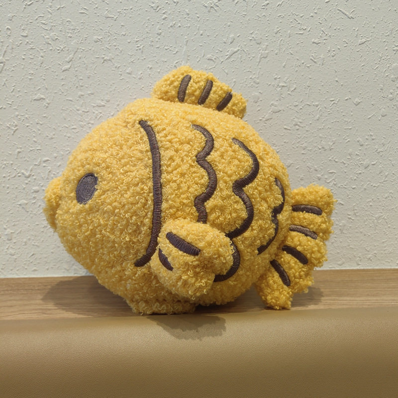 网红鲷鱼烧公仔毛绒玩具可爱小鱼抱枕玩偶儿童睡觉布娃娃抓机礼物