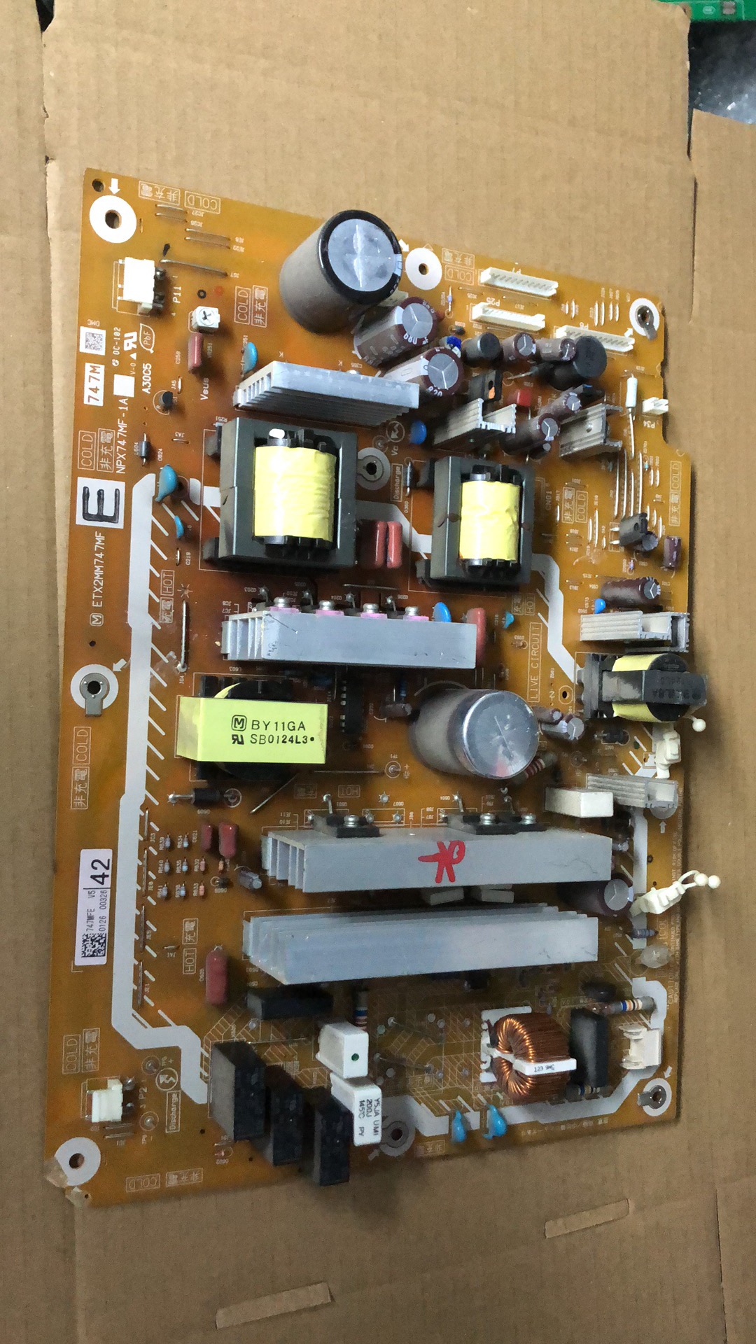 松下TH-P50S10C P46S10C P42S10C 电源板 ETX2MM747MFG E K